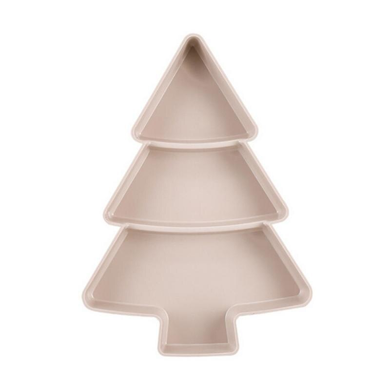 Forme de sapin de noël assiette en plastique plats bol bonbons collations noix graines Fruits secs plateau de petit déjeuner pour la maison cuisine assiettes d'approvisionnement: 01