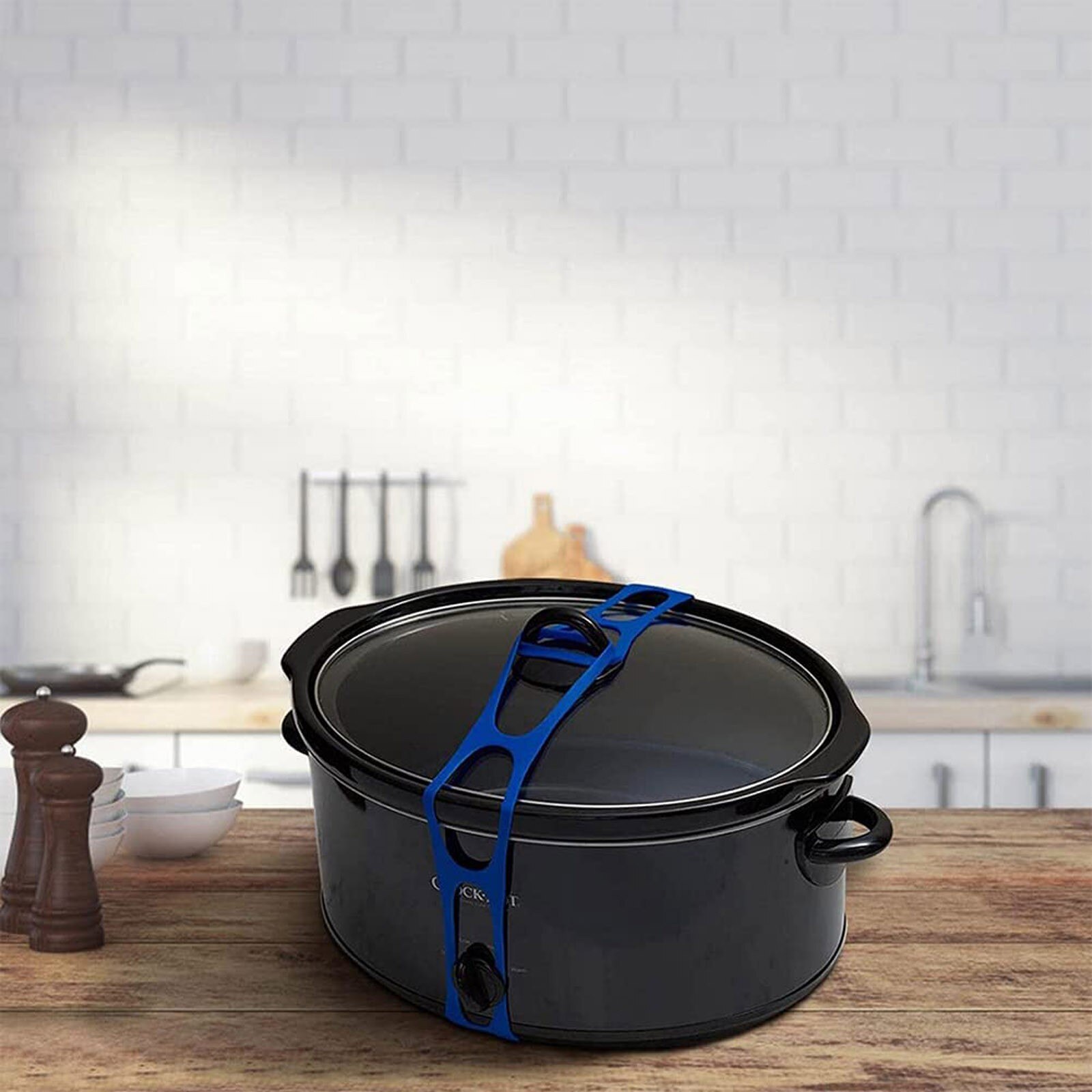 Crock Pot Lid Strap Lid Latch Strap For Crockpot Lid Latch Strap Rubber Band For Easy Transport Dishes Crockpots Pans And More