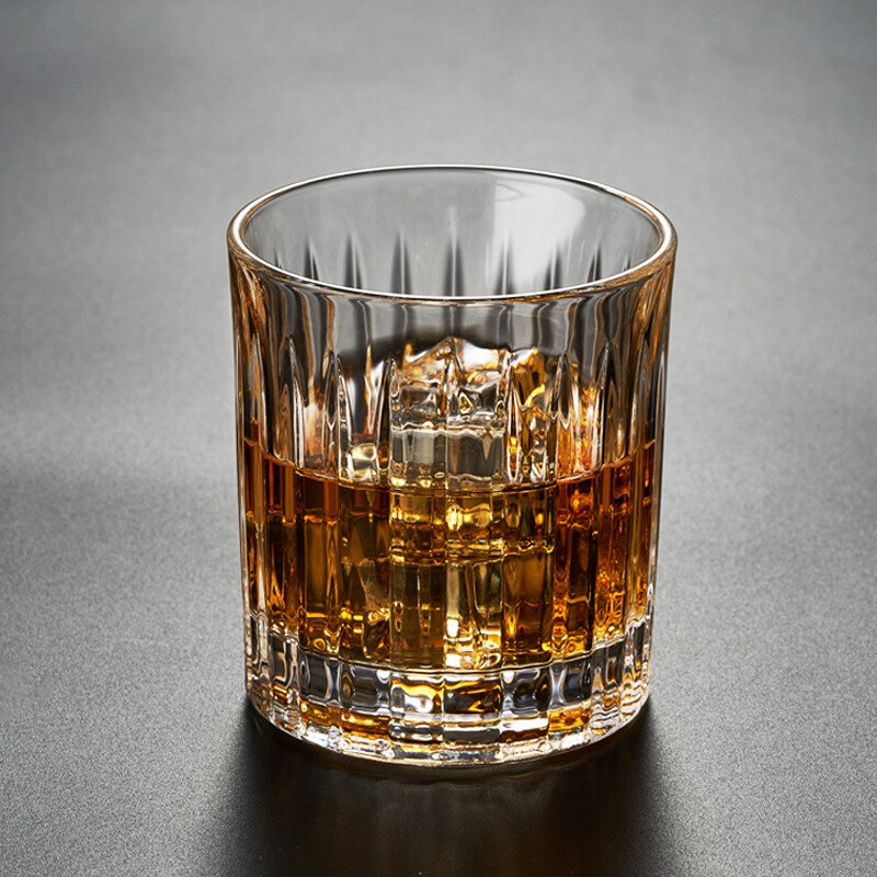 Rotating 18 Seconds Cup Whisky Glass Tumbler Crystal Glass Foreign Wine Cup Household Glass Cup 350ML