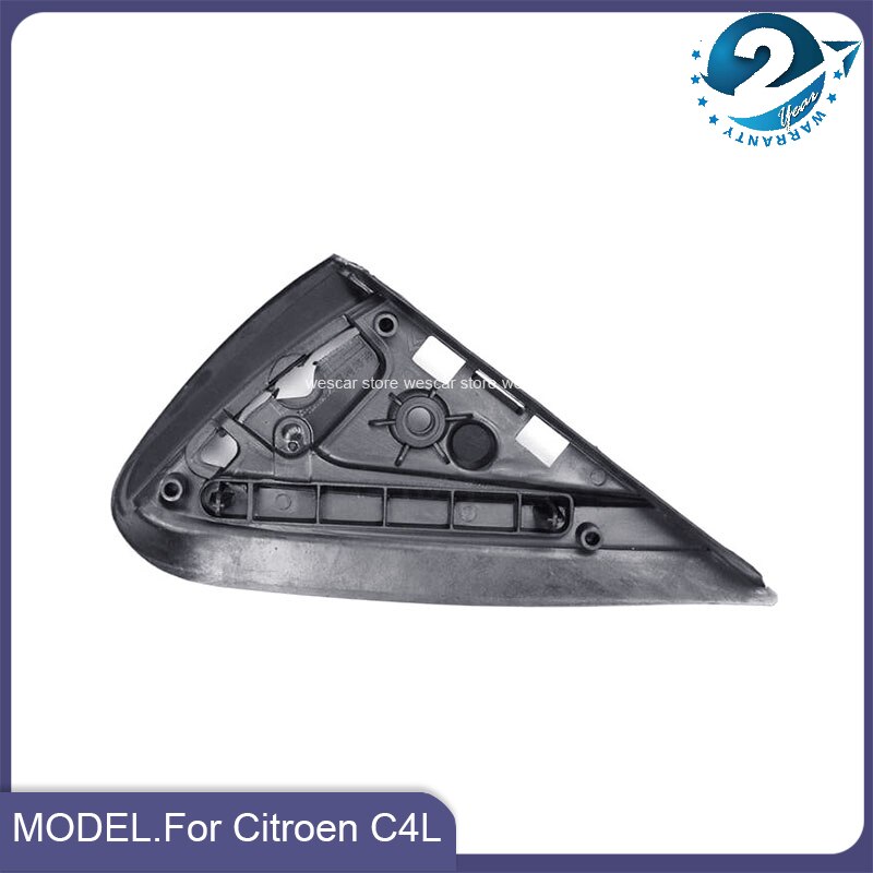Front Left &amp; Right Window Triangle Plate Side Mirror Corner Triangl Garnish Cover Panel For Citroen C4 C4L
