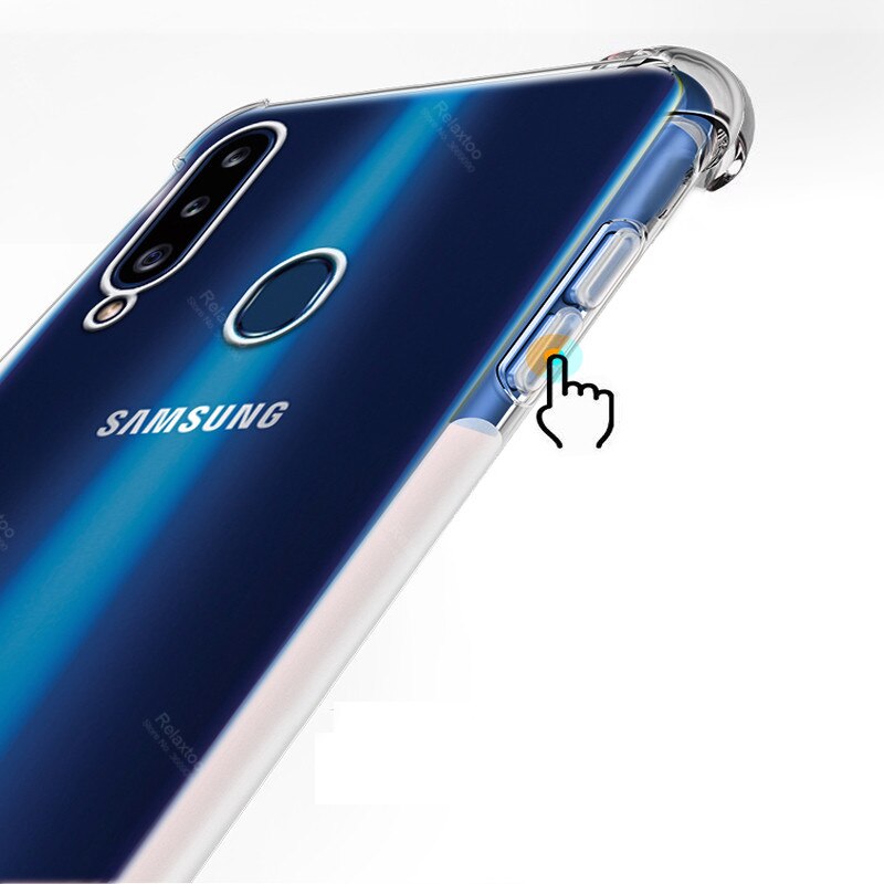 A20 fundas voor samsung galaxy  a20 s a 20 s e 20e hoesje anti-val airbag doorzichtig hoesje schokbestendig zacht hoesje galaxy  a20 conque capa