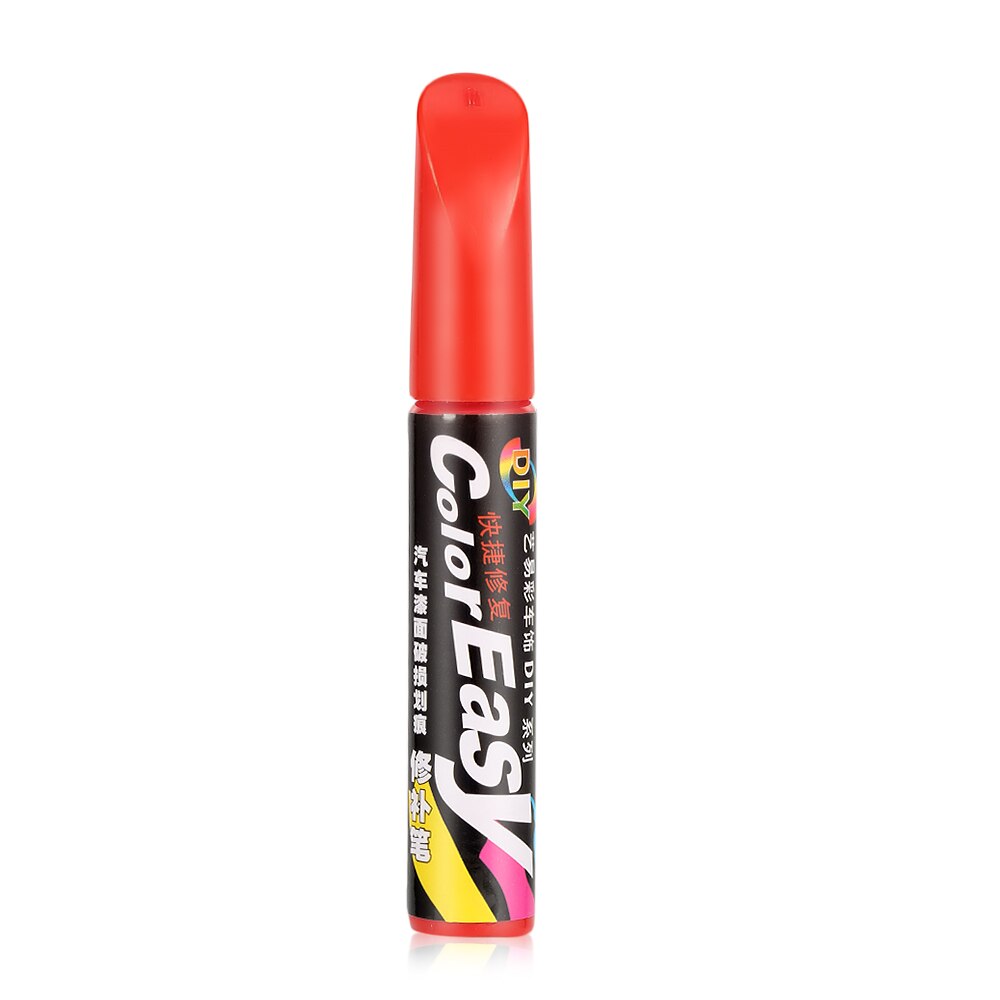 Herramientas de cuidado y reparación de automóviles, pluma de pintura de coche a prueba de agua, removedor de arañazos de coche, pluma de pintura, estilismo de coche: Rojo