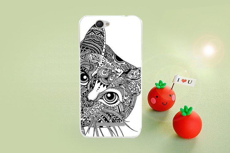 TPU painted Case For Wileyfox Spark / Spark+ Case colorful patterns Flowers animal and Eiffel Towers Phone Cover: B007