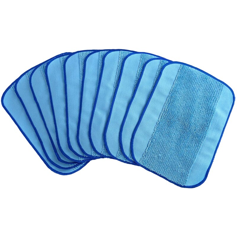 10 chiffons humides et secs pour irobot braava 380 380t 320 321 mint 4200 4205: Bleu