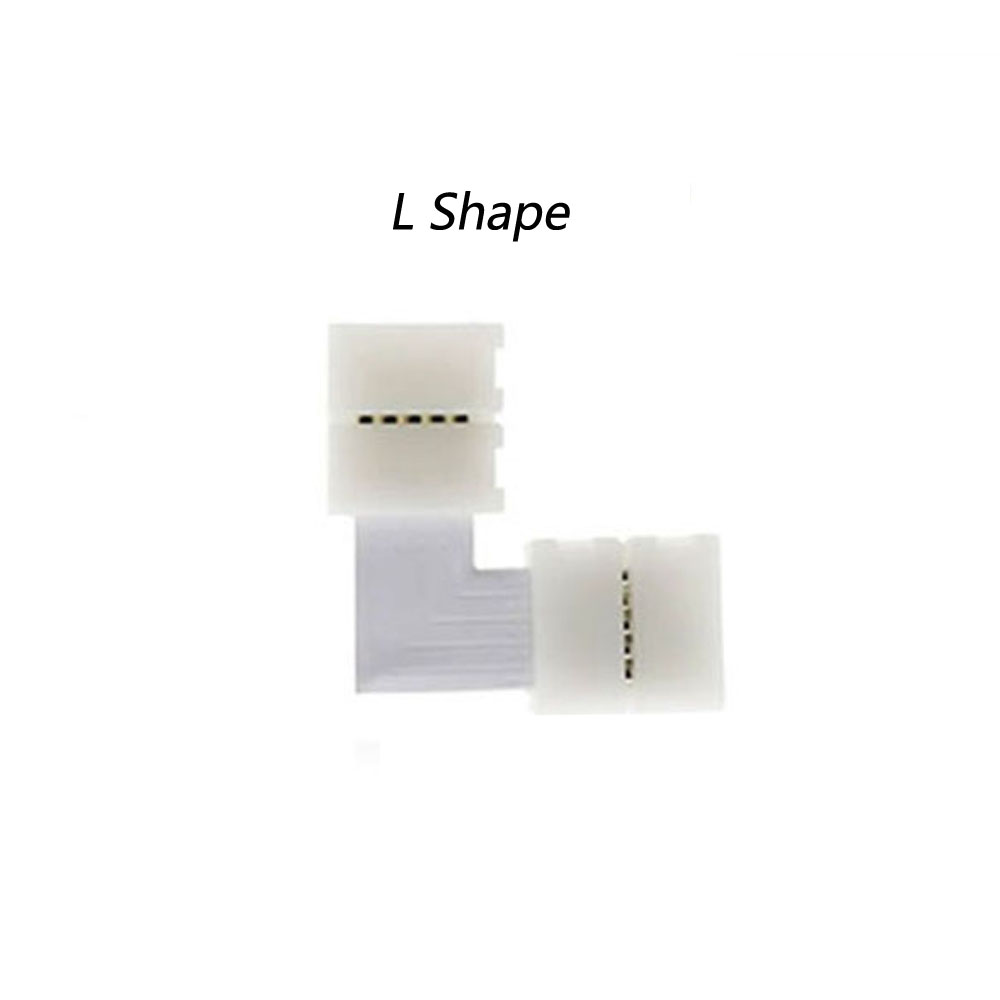 5PCS Free Soldering Led Connector 2PIN 3PIN 4PIN 5PIN L / T / X Shape Corner Connector for 10mm RGB RGBW RGBWW Led Strip Light
