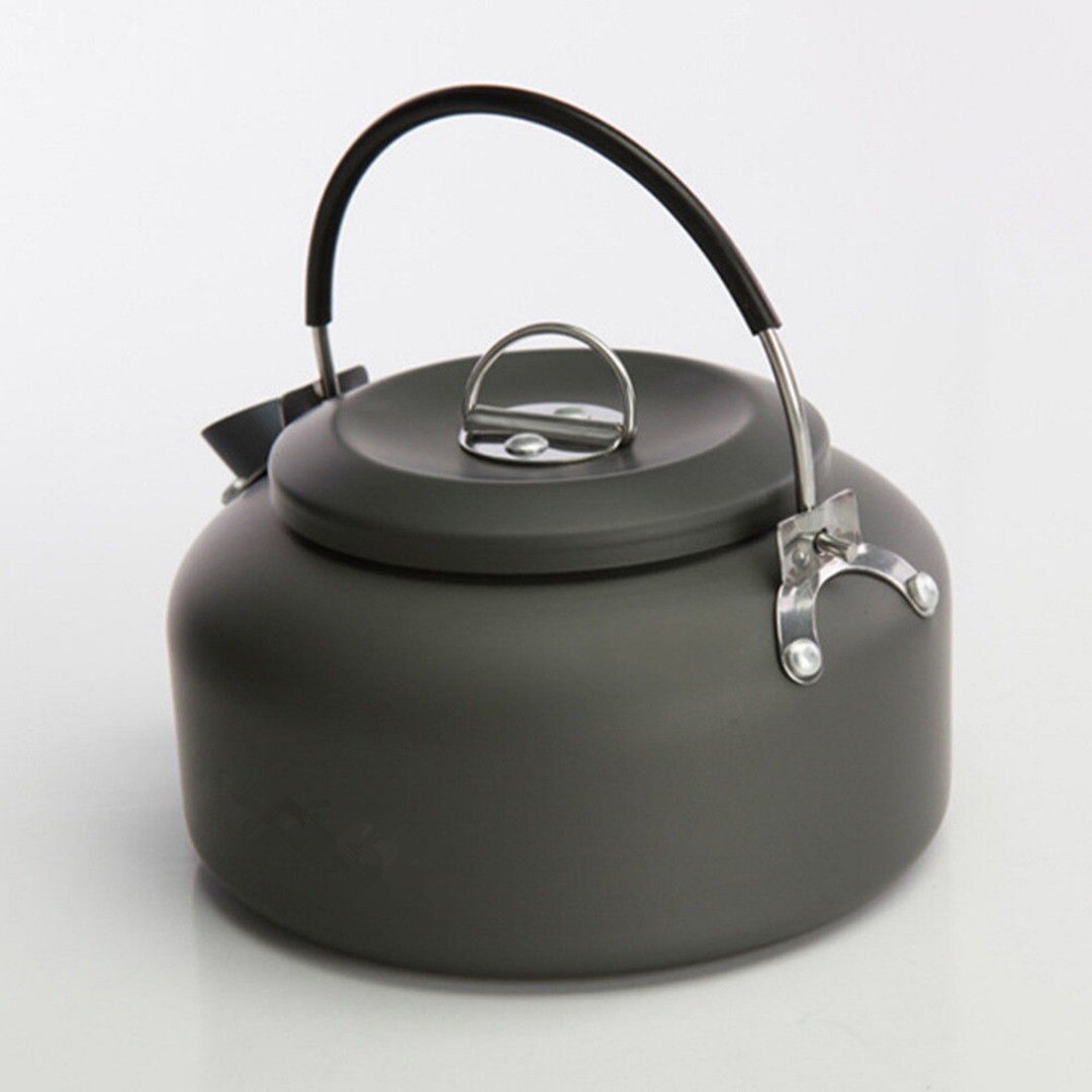 Utomhus camping te vattenkokare aluminiumlegering 0.8l vatten te vattenkokare kaffekanna för utomhus camping resa picknick