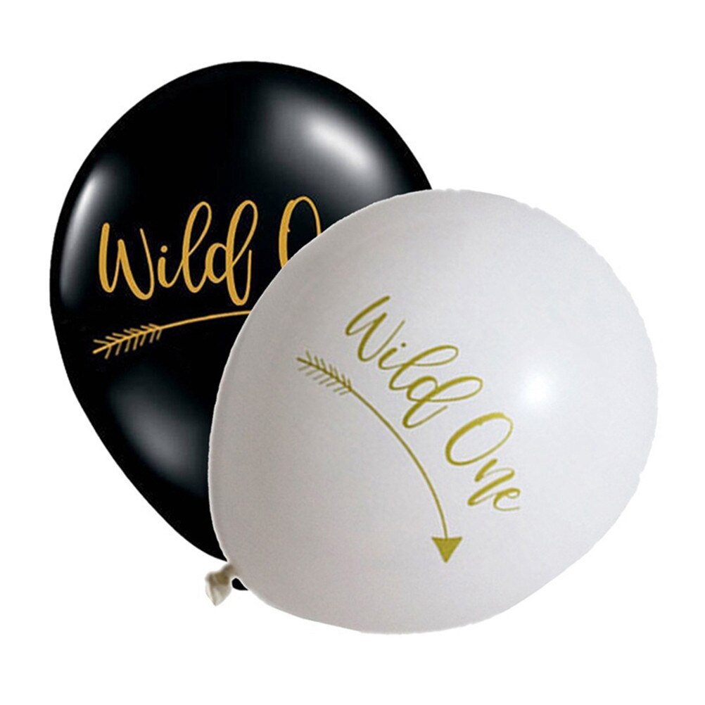 10Pcs 10nch Latex Brief Ballonnen "Wilde Een" Verjaardagsfeestje Decor Brief Ballonnen Eerste Verjaardagsfeestje Banner Baby douche