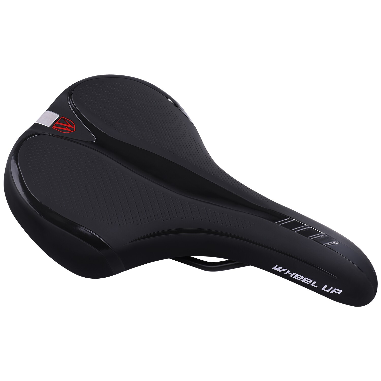 Cycling MTB Bike Seat Fiber+Leather Mountain Bike Bicycle Skidproof Saddle Seats Silica Gel Black Bicycle Cushion