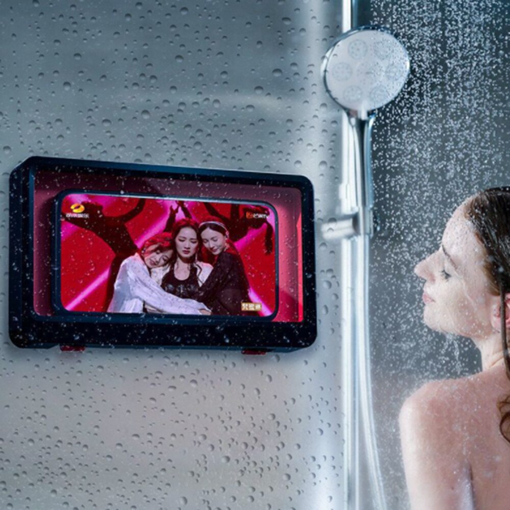1Pcs Mooie Telefoon Doos Wandmontage Telefoon Case Waterdichte Handige Safe Telefoon Houder Badkamer Thuis Opslag