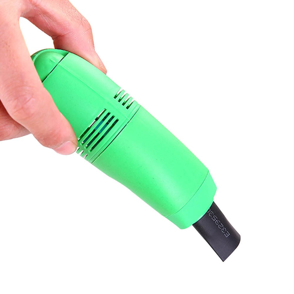 1pc USB Keyboard Cleaner PC Laptop cleaner Computer Vacuum Cleaning Kit Tool Remove Dust Brush Home Office desk: Green