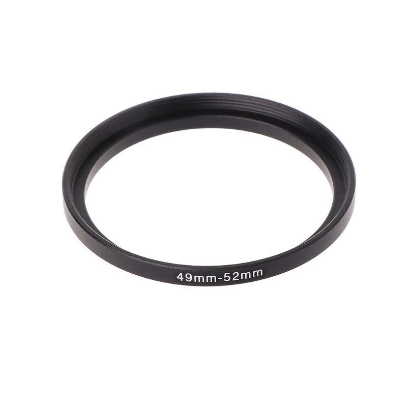7PCS/SET 49MM-77MM Universal Black Metal Aluminum Alloy Step-up Ring Common Camera Lens Adapter Filter Set Accessories