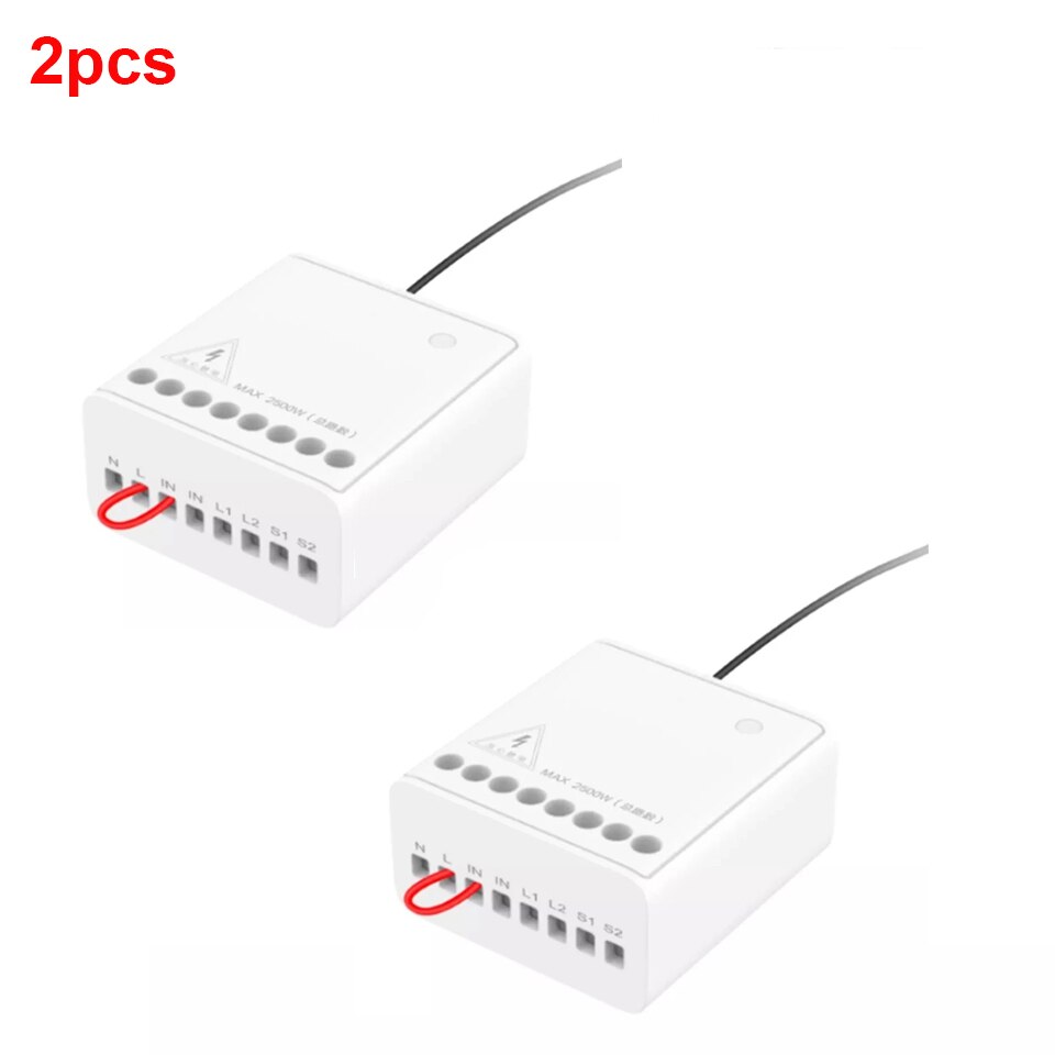 Xiaomi Aqara Module de relais de contrôle bidirectionnel contrôleur de commutateur de relais sans fil minuterie intelligente 2 canaux fonctionnent pour Apple Homekit Mihome: 2 pcs aqara relay