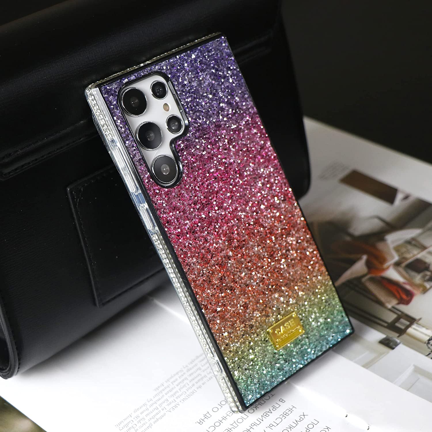 Bling Glitter Luxury Rhinestone Cover for Samsung Galaxy S22 Ultra Case for Samsung S22U S22 S22 Plus Cases Girls Girly Women