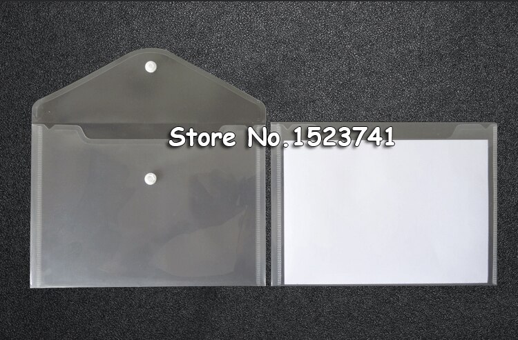 12 stücke transparent Kunststoff A5 Ordner Datei Tasche Dokument Halten Taschen Ordner Einreichung Papier Lagerung Büro Schule Liefert