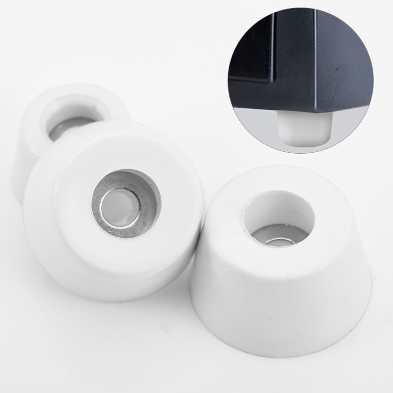 10 Stuks Anti Slip Meubelpoten Voeten Pads Voor Kast Bed Tafel Wit Conische Rubberen Schokkussen Vloer Beschermer Meubelonderdelen