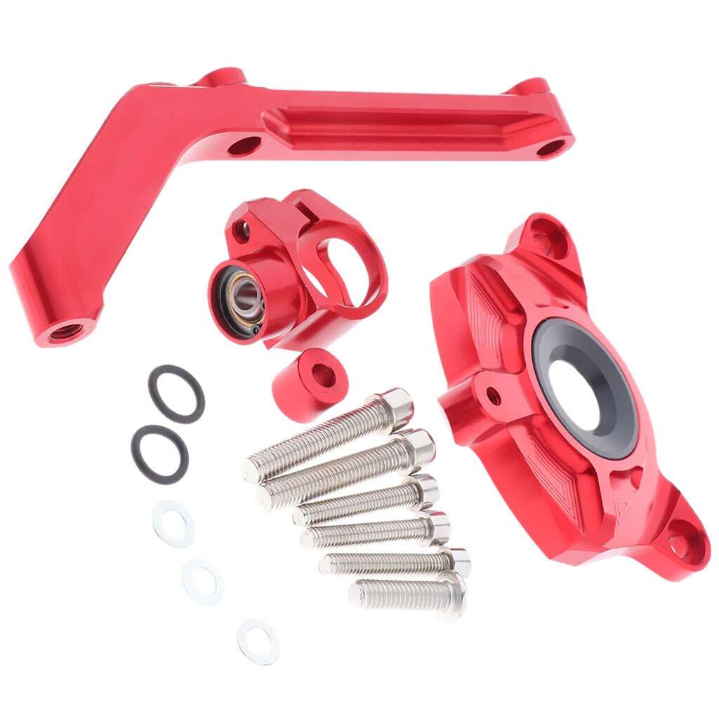 Aluminum Steering Damper Stabilizer, Steering Damper with Mounting Bracket Kit for Kawasaki Z1000