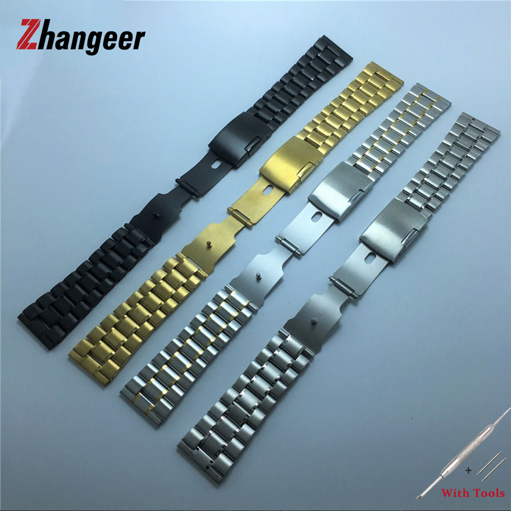 14mm 16mm 18mm 19mm 20mm 21mm 22mm 24mm 26mm bracelets de en acier inoxydable montres bracelets accessoires