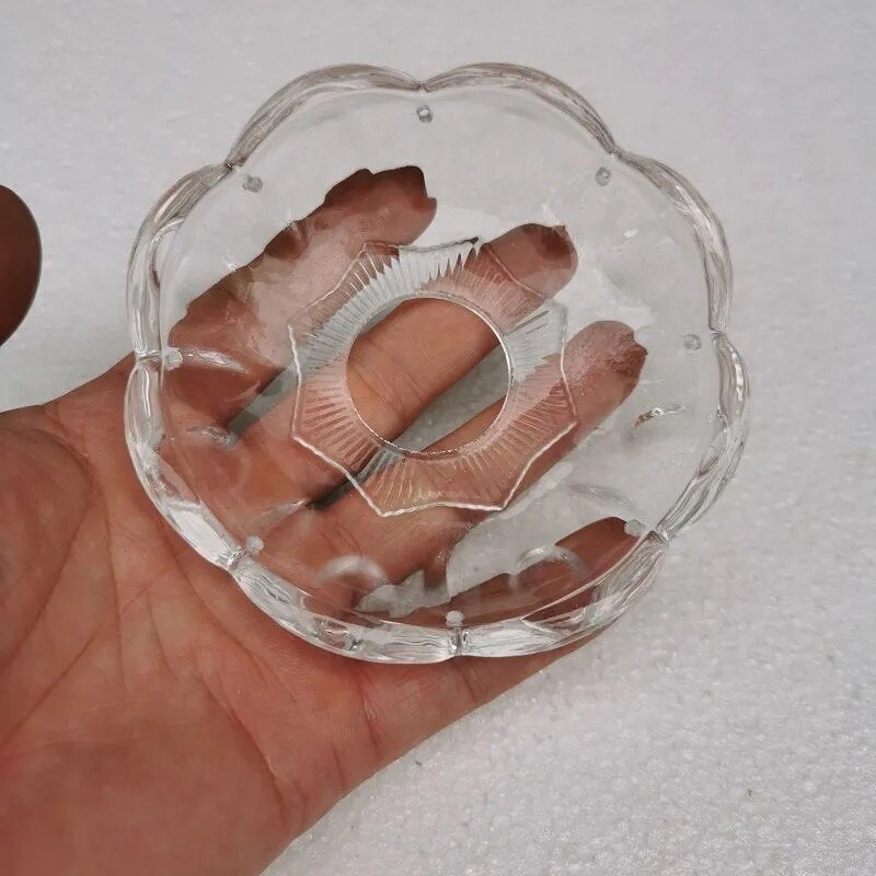 Abat-jour en verre cristal, lustre
