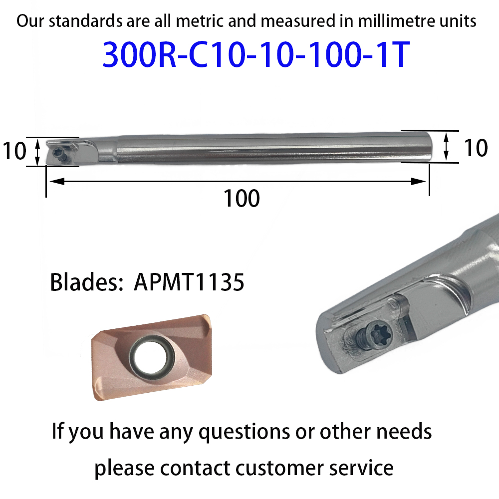 DMIX BAP300R EAP300R Carbide inserts Clamping milling Cutting Shoulders Right angles Precision End mills For APMT1135 blades