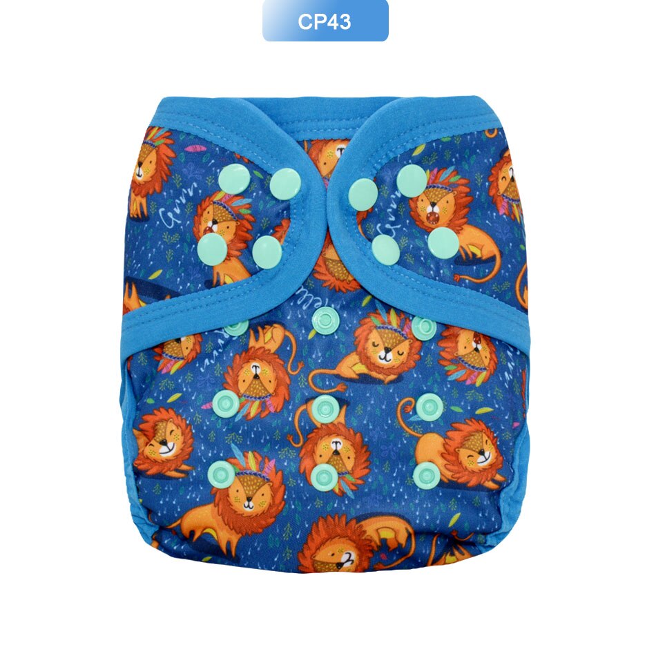 EezKoala Heavy Wetter AI2 Cloth Diaper Snap Insert Hemp Cotton Eco-Friendly Baby Nappy Waterproof Washable Night Nappies: CP43 AI2 Diaper