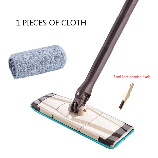 Mopa Electroestática Desmontable COLLBATH – Para Limpiar Suelo Sin Lavado, Mango Largo 77 Cm