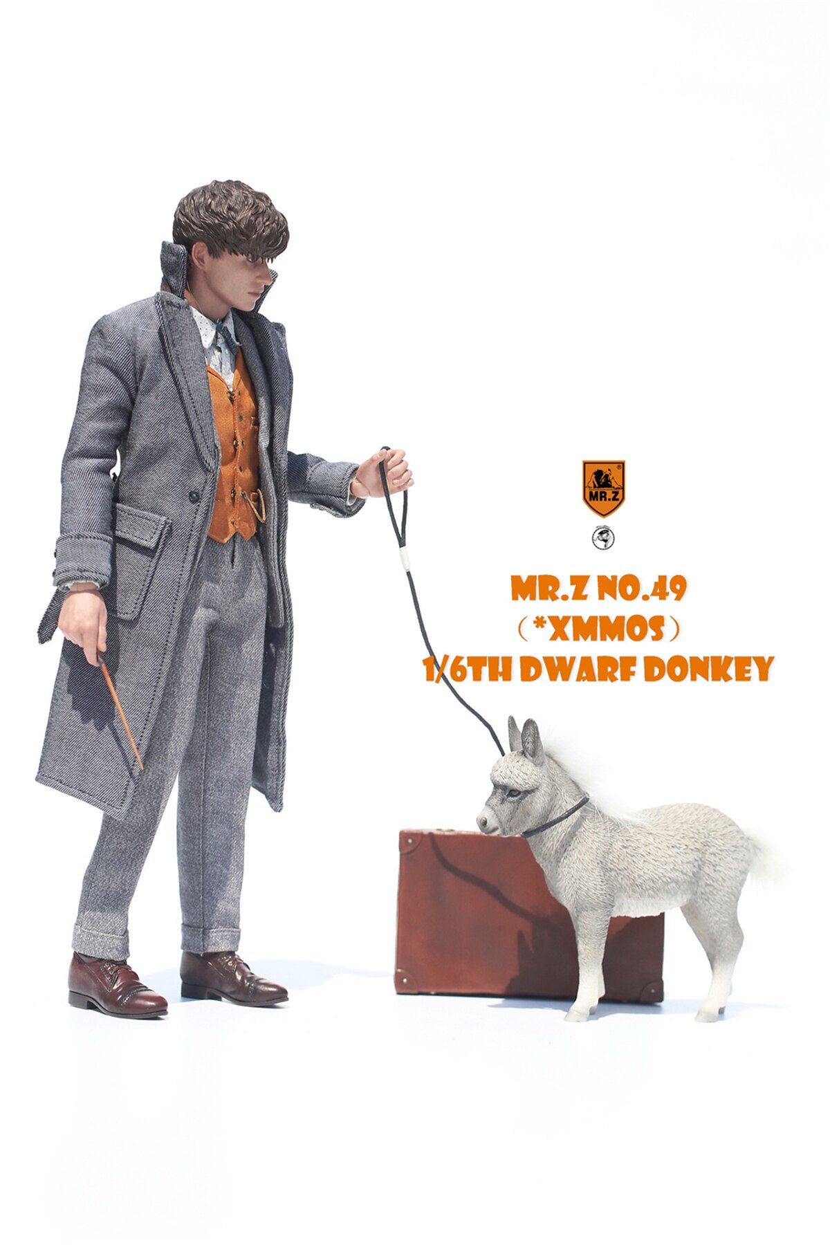 Mr.Z Studio 1:6 Dwerg Ezel Pet Figuur Equidae Dier Healing Figuur Diermodel Speelgoed Collector Desktop Decoratie Volwassen