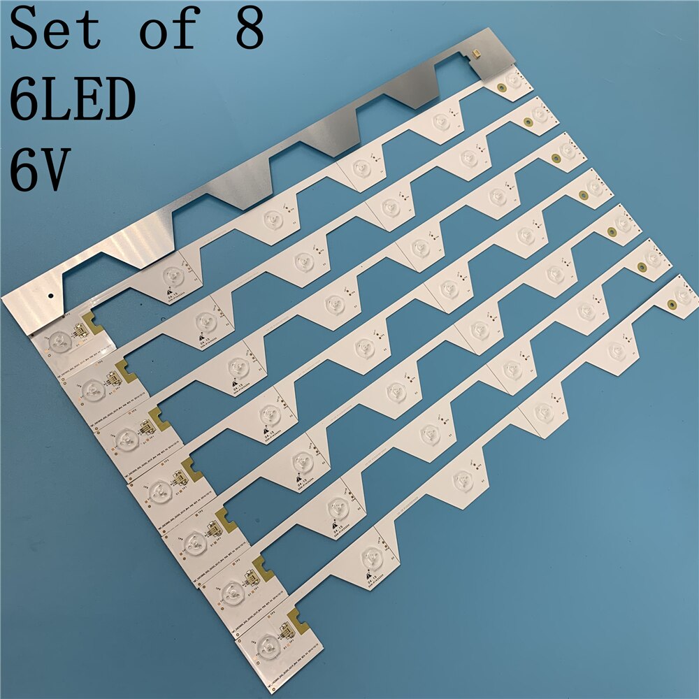 1set=8pieces TCL B50A658U Led backlight TMT-50E5800-8X6-3030C-6S1P-W44 P96REV.V4