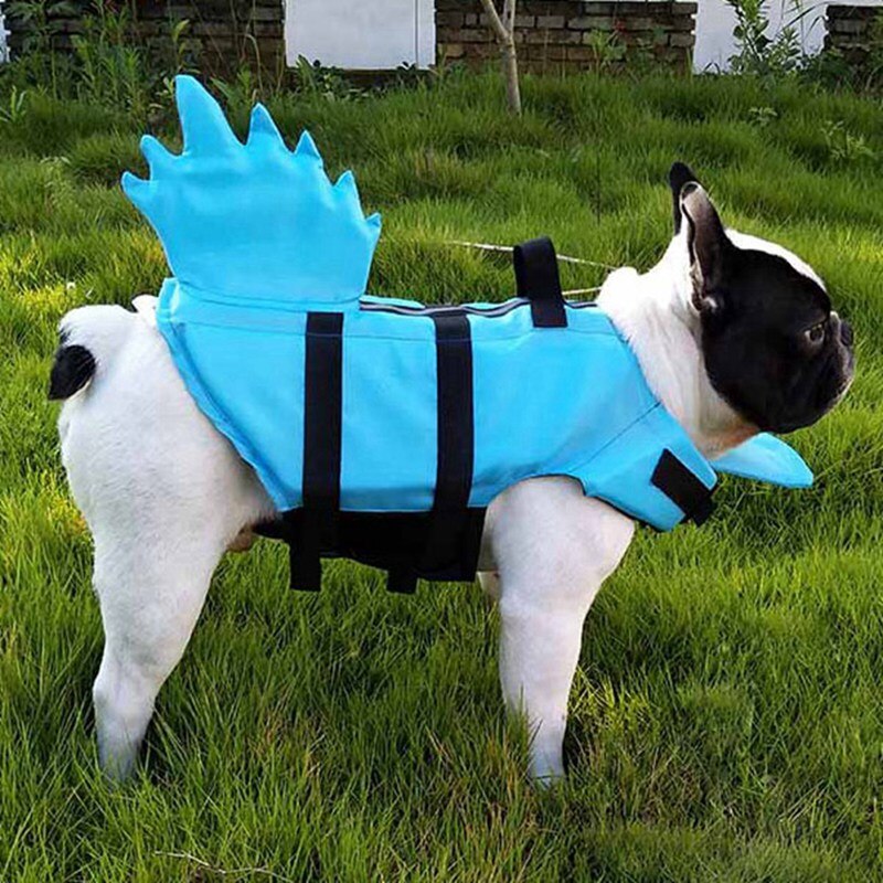 Dragon Tail chien gilet de sauvetage vêtements de sécurité gilet de sauvetage pour animaux de compagnie été chien vêtements de natation bouledogue français Fin veste