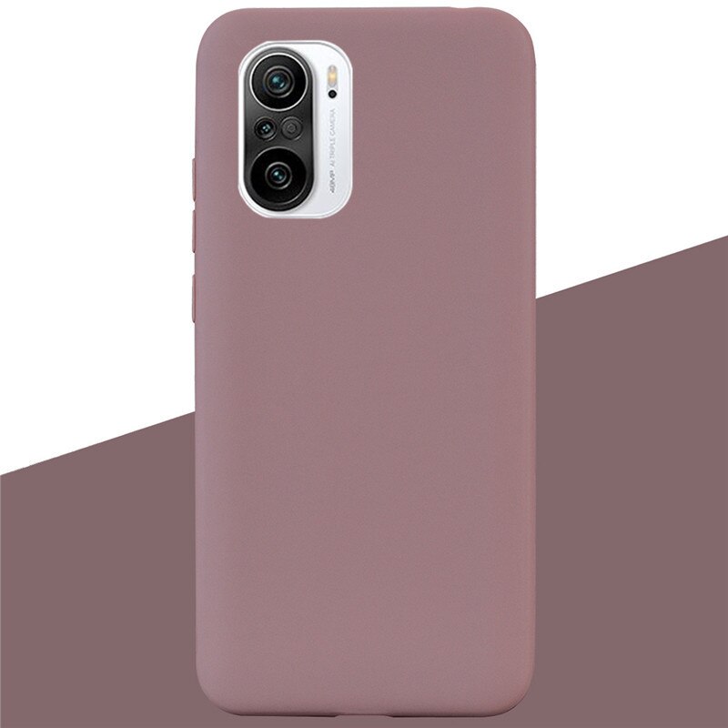 For Xiaomi Poco F3 Case Silicone Back Cover Phone Cases for Poco F3 Case Soft TPU Shockproof Pocof3 f 3 Silicone Case Coque: 17 Coffee