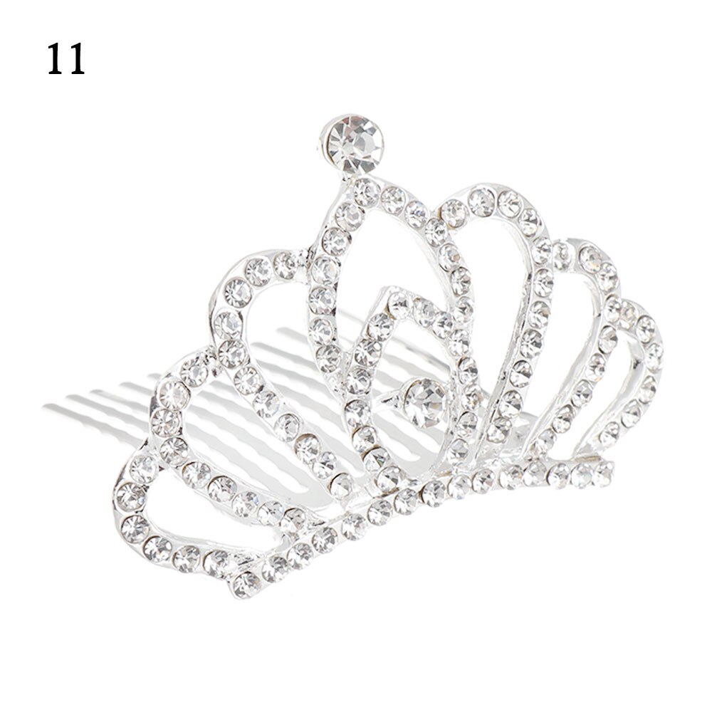 Lovely Mini Tiara Crystal Rabbit Princess Crown Comb Party Costume Accessory Girls Kids Birthday Children's Headwear: 11
