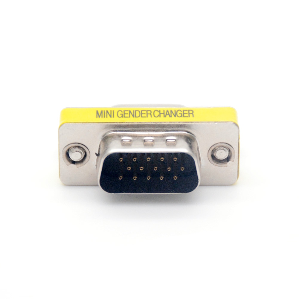 D-Sub DB15 VGA Mini Gender Changer Adapter 15 Pin VGA Connector VGA M/F Male To Female Converter