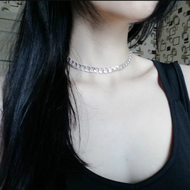 Collier gothique pour femmes, bijoux de , chaîne de clavicule exagérée, collier Punk pour Couple,