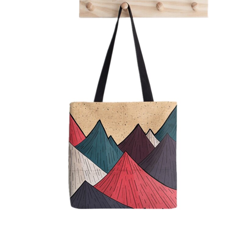 Shopper Sphynx Cat Cartoon printed Tote Bag women Harajuku shopper handbag girl Shoulder shopping bag Lady Canvas Bag: F798