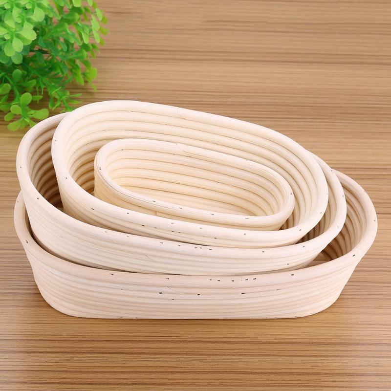 Bread Fermentation Rattan Basket 4 Sizes Pastry Proving Basket Banneton Brotform Rattan Proofing Food Container Storage