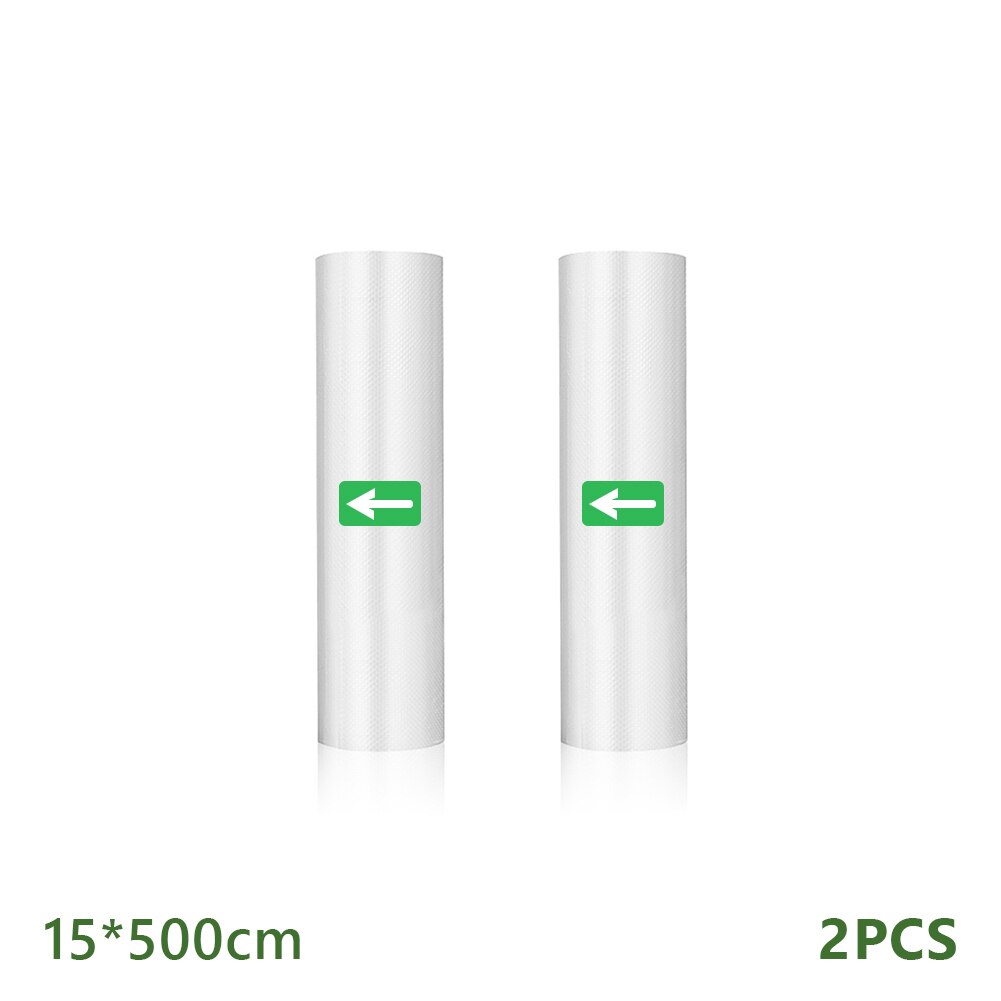 1/2pcs Rolls Embossed Saver Storage Vacuum Sealer Bags 12cm 15cm 20cm 25cm 28cm For Kitchen Packaging Food Vacuum Bags Storage: 2pcs-15cm