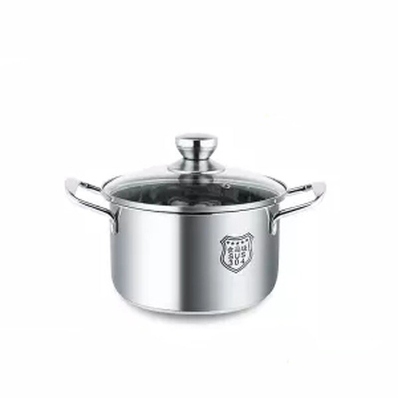 Panela de sopa de aço inoxidável panela de sopa pequena panela de leite fogão a gás fogão de indução universal panela de aço inoxidável panela instantânea wok