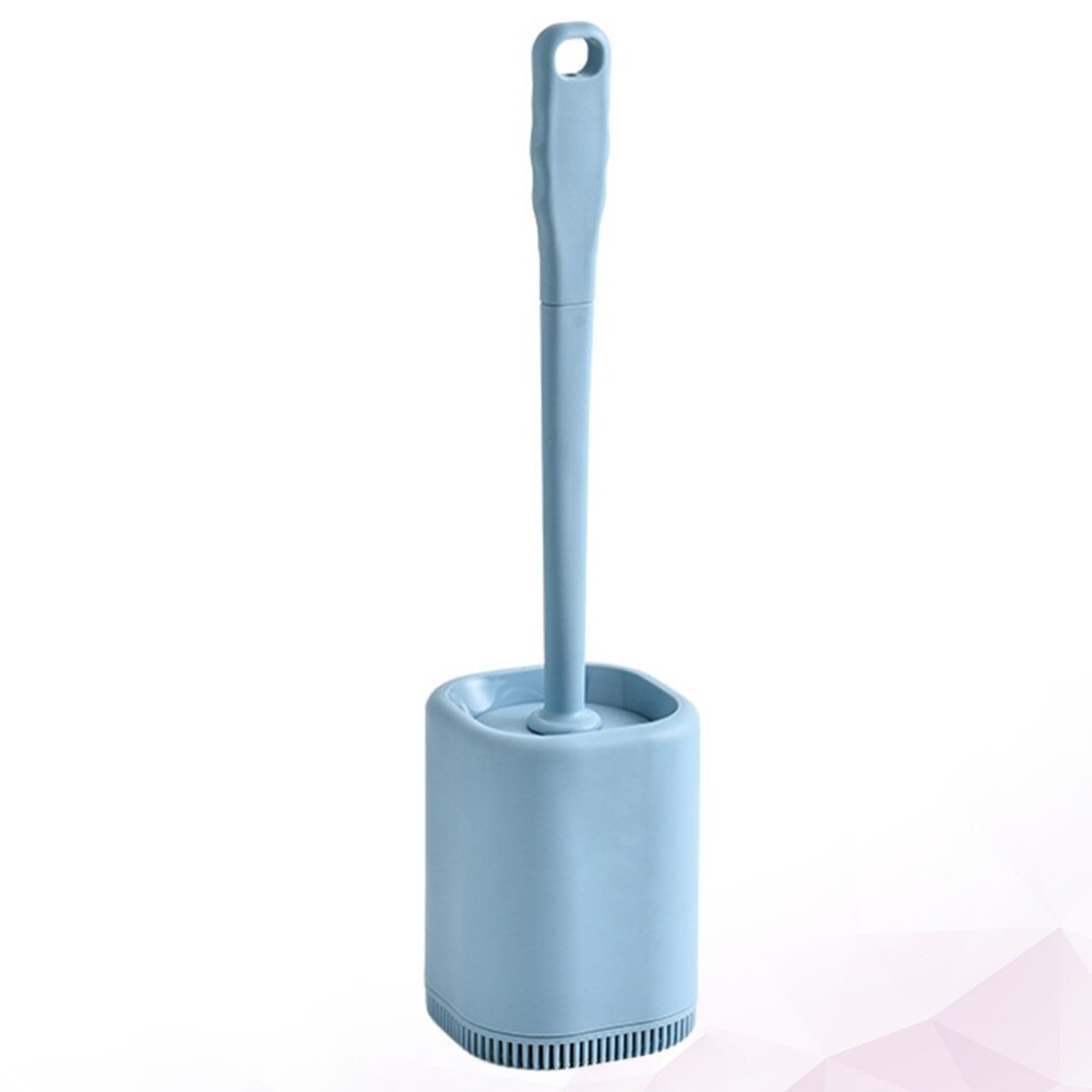 Long Handle Toilet Brush With Base Toilet Urinal Brush Home Bathroom Hotel Cleaning Accessories for Home Bathroom (White)