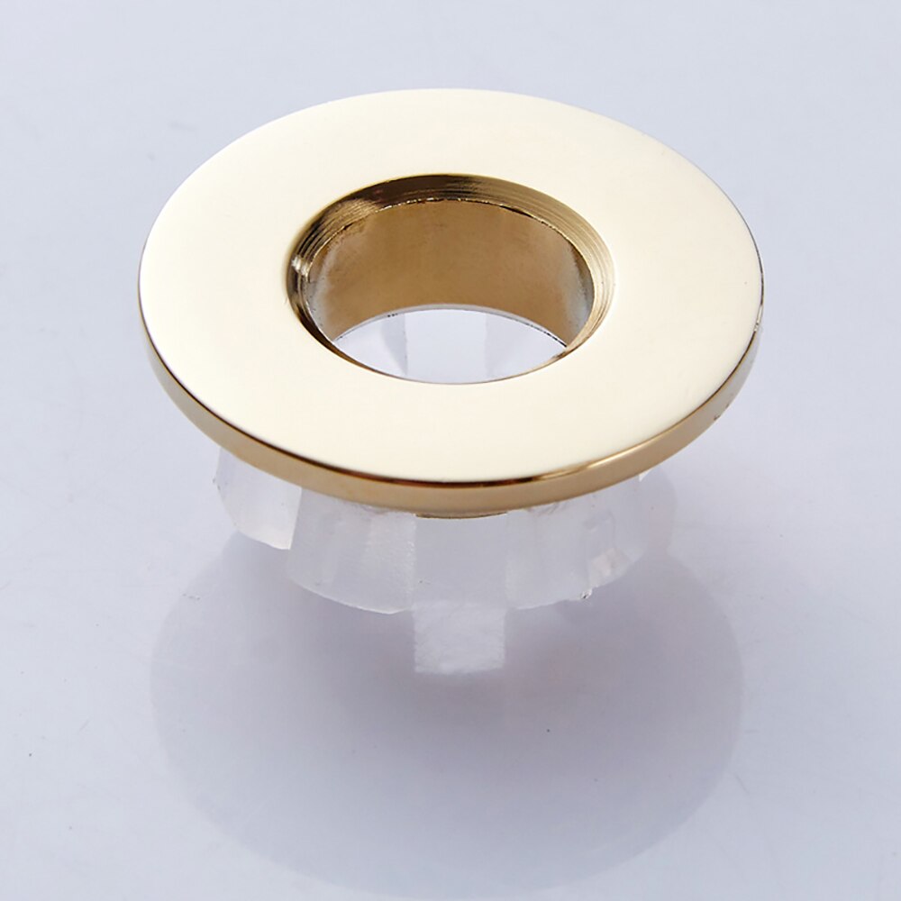 3pcs Greenspring Sink Basin Trim Overflow Cover Brass Insert in Hole Round Caps Brushed Nickel Kitchen Fixture Washing Sinks