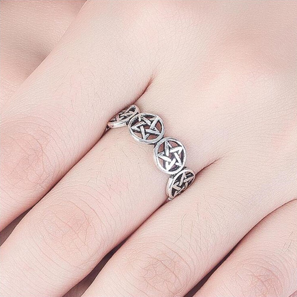 NEHZY-bague en argent sterling 925 pour femmes, bijoux rétro, simple, ajustable, étoile creuse, original, à la , offre spéciale