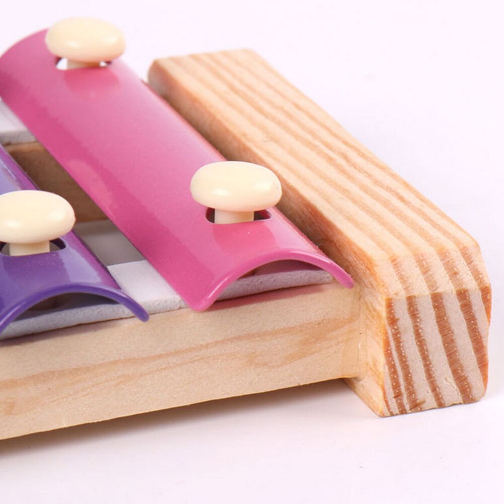 Verlichting Hand Knock Xylofoon Muzikaal Speelgoed Baby Kids Instrument Acht-Tone Houten Voorschoolse Beat Onderwijs Piano