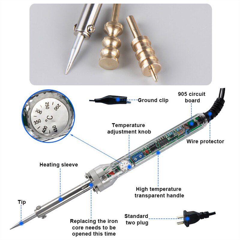 Dispositif électrique de sertissage et de chauffage du cuir, outil pour sceller les bords en laiton, outils électriques de décoration des bords du cuir