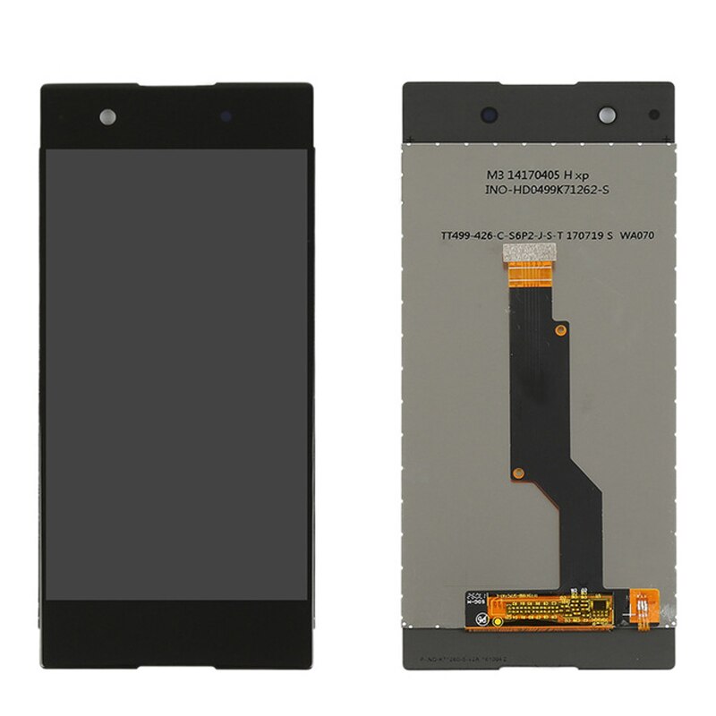 5.0 "grau aaa módulo de exibição para sony xperia xa1 lcd tela toque digitador assembléia com quadro ferramentas gratuitas