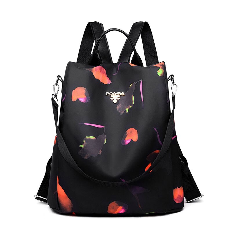 Mochila de con peces mágicos para mujer, mochila de gran capacidad para mujer, mochila escolar para chicas adolescentes, mochila de viaje ligera para señoras: Black Kapok f3