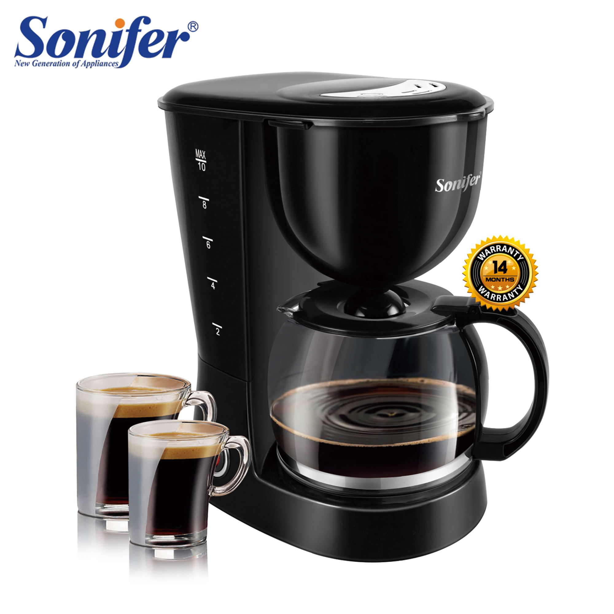 Eparé Perfect Pichet - Cafetière à Froid 1,7L Et Infuseur à Thé - Filtre à Eau Intégré - Facile à Nettoyer