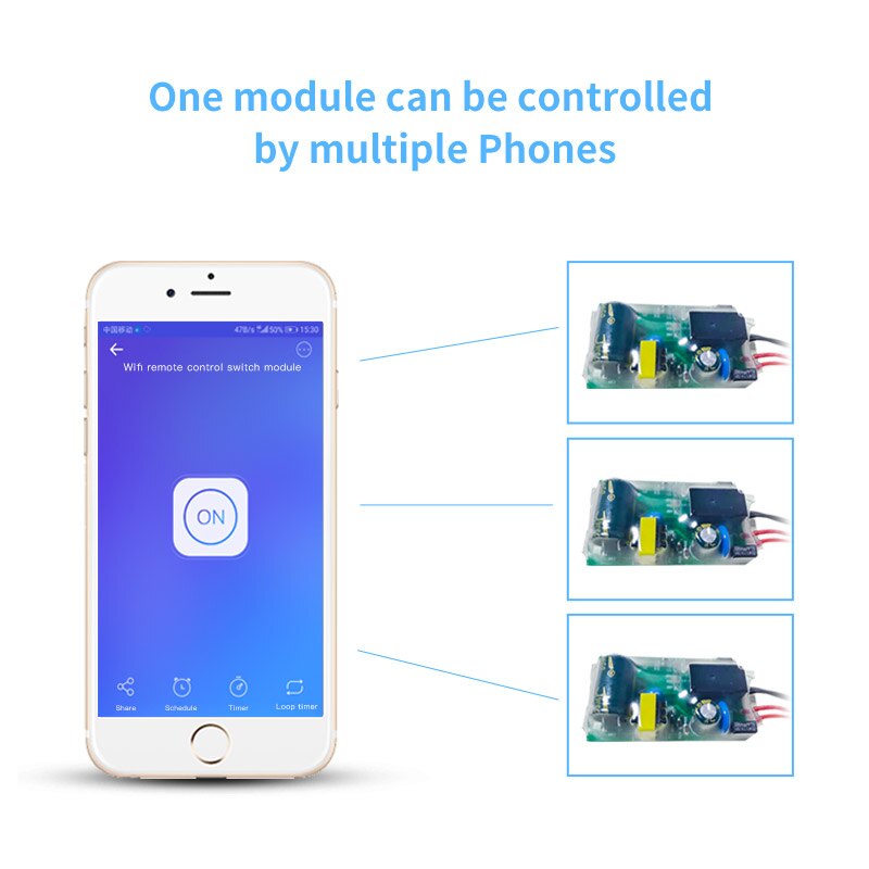 eWeLink WIFI Light Switch Module 180-240V DIY Single Fire Switch Modification Module No Neutral Wire Needed