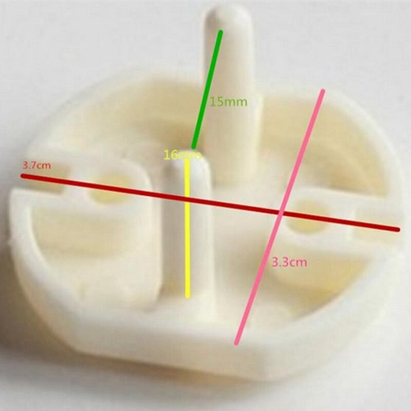 100 Uds. Tapa protectora de enchufe de seguridad eléctrica para niños de estándar europeo tapa de seguridad de bebé de dos fases TRQ0136