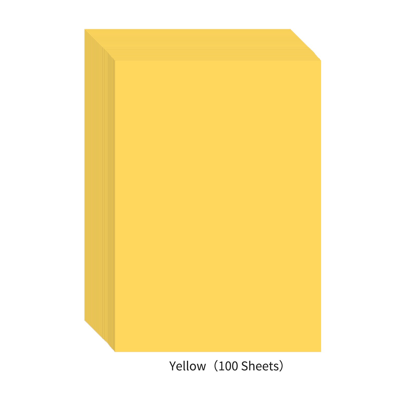 100 Sheets A4 Color Copy Paper 210x297mm/8.3x11.7in Printer Paper 70GSM for Copy Printing Writing Crafts & Art: Yellow