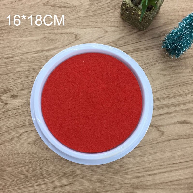 1Pcs Kindergarten Kids Palm Fingerprint Ink Pads Non-Toxic and Washable Children Fingerprint Stamp Pads Wedding Signature