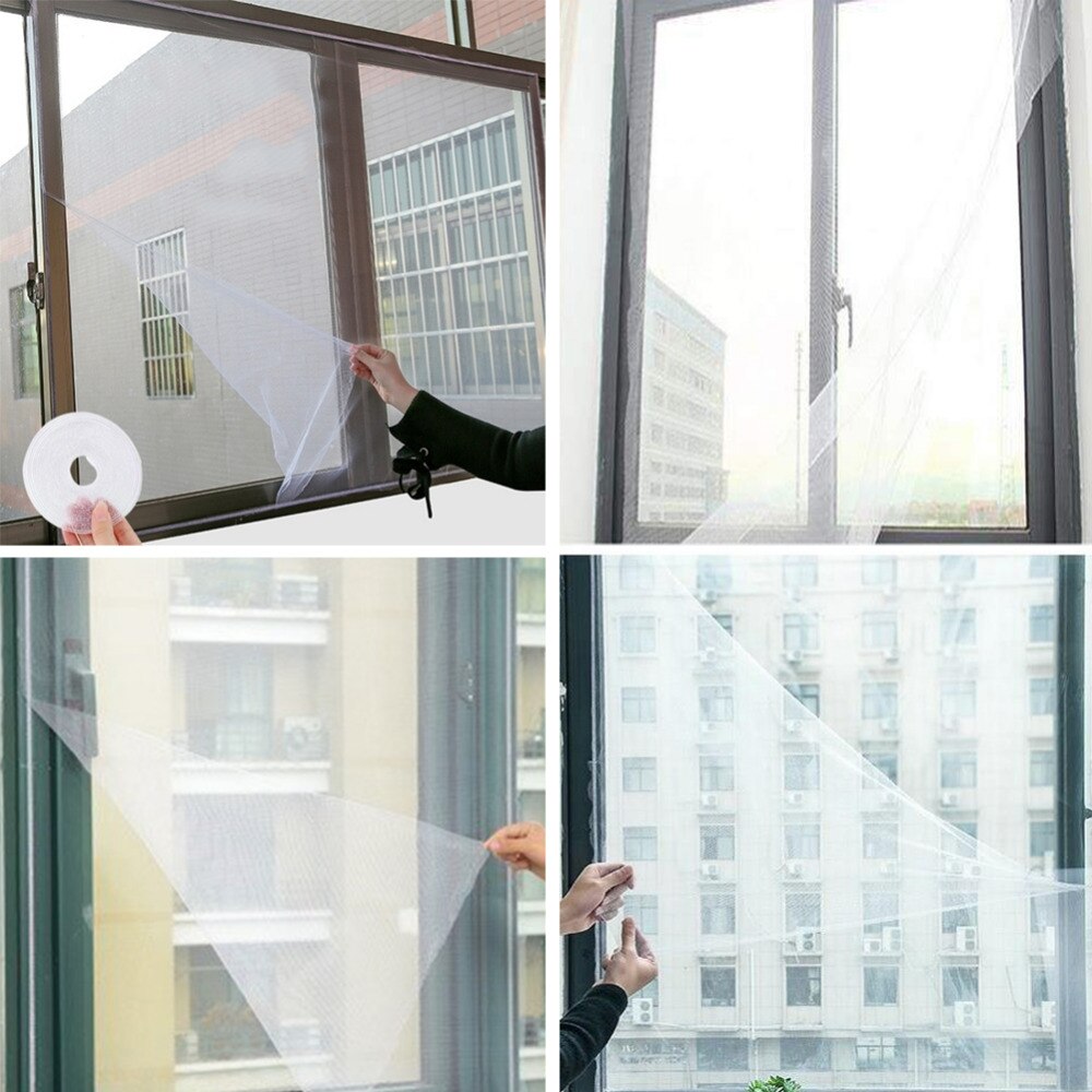 Inset 150x200cm Room Mosquito Anti Window Kitchen Insect Nets Door Indoor Bug Flying Mesh Protector Curtains adhesive Screen