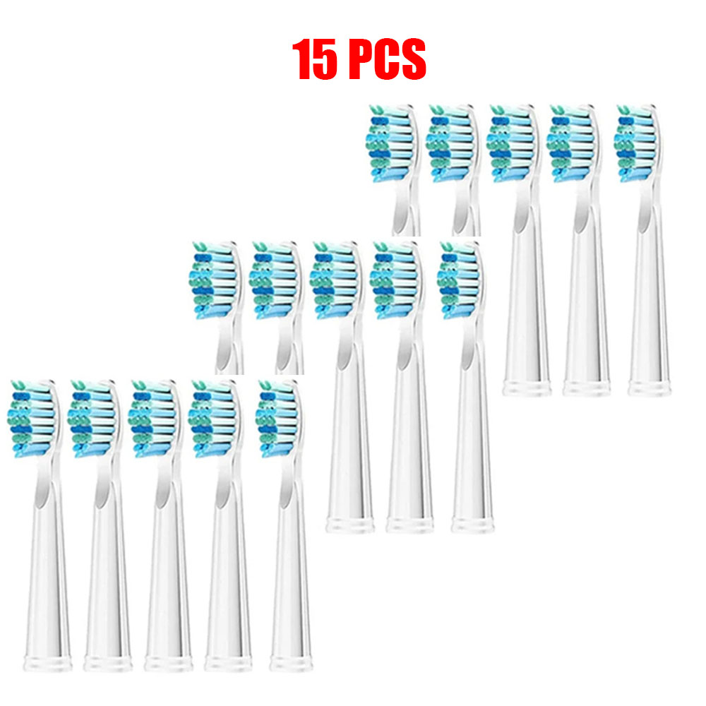3-30 Electric Toothbrush Replacement Heads Compatible With Fairywill Electric With FW-507/508/551/515/917/959/D1/D3/D7/D8: Brown
